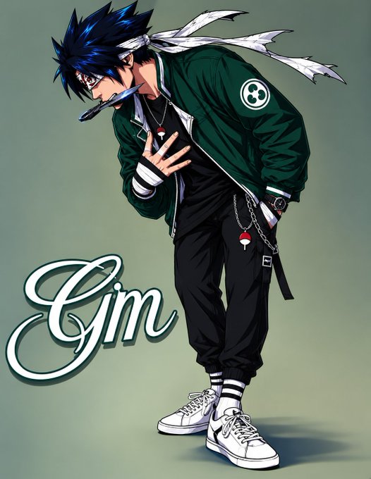 The image features a man wearing black pants and a green jacket with white stripes. He has his hands behind his back and appears to be posing for a photo or drawing. The caption of the image reads "Good morning web3, happy Sunday. One thing that caught my attention about @CNPYNetwork is how it'S approaching a challenge that blockchain builders have faced for years.Canopy is trying".