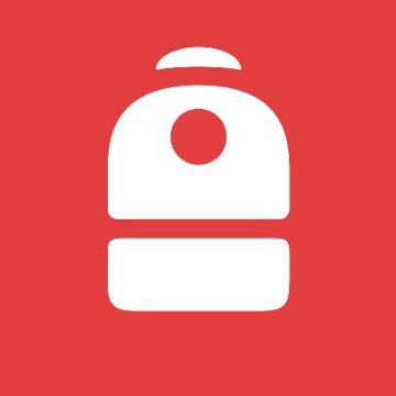 A white backpack icon displayed on a red background, representing Backpack Securities as the brand bringing South Korea's $EWY ETF onchain to the Solana network for tokenized trading and redemption.