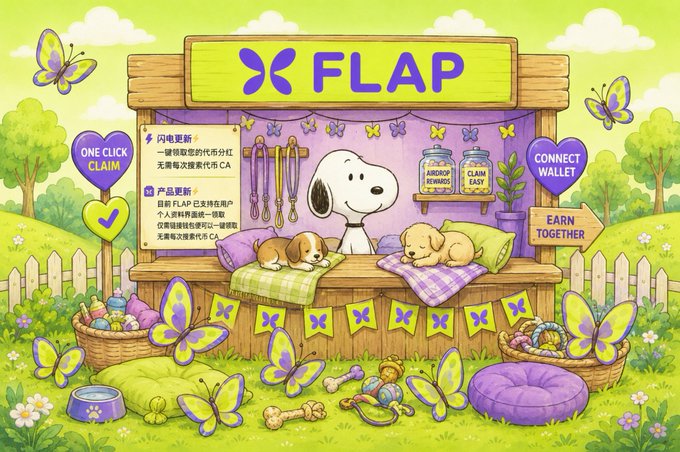 The image features a cartoon dog sitting behind a counter, with various items such as butterflies, flowers, and potted plants around him. The scene appears to be set up for a pet shop or a pet-themed event. A sign that reads "FLAP" is prominently displayed in the background, indicating the theme of the store or event. The image also includes text about connecting with others through social media platforms like Facebook, which suggests that the post might be promoting an online pet community or event related to pets and their owners.

The overall atmosphere of the image seems to be light-hearted and fun, as it showcases a whimsical scene for people who enjoy pets and nature. The presence of butterflies adds a touch of liveliness to the setting, making it more inviting and engaging for viewers.