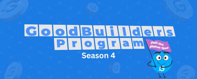 The image features a cartoon character holding up a sign that reads "GoodBuilders Program". This suggests that there might be an advertisement or promotional material related to the GoodBuilders Program, possibly for a business or organization involved with construction or home improvement projects. The caption in the image provides additional context about the content of the post and its connection to the program being advertised.