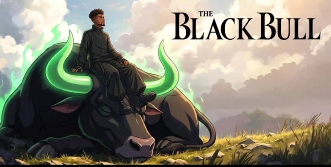 A man with a beard and dark clothing sits atop a massive black bull adorned with glowing green horns and green energy swirls, with the text "THE BLACK BULL" displayed in the upper right corner of the image.

The image visually represents the caption's message as signs—the ethereal green glow emanating from the bull serves as a striking, mystical indicator meant to draw the viewer's attention to something beyond the ordinary, much like a signal or omen to be observed and interpreted.