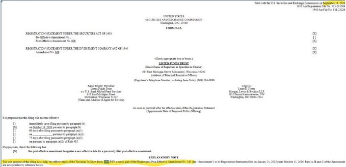 A SEC filing cover page titled 'UNITED STATES SECURITIES AND EXCHANGE COMMISSION FORM N-14' with registration statements under the Securities Act of 1933 and Investment Company Act of 1940.