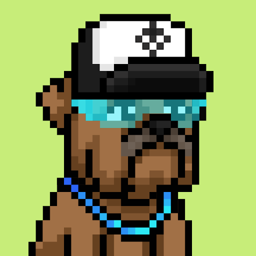 A pixel art character with brown skin, blue eyes, and a white and black cap featuring a soccer ball design, wearing a blue and black necklace.