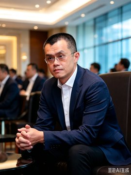 A serious-looking Asian man wearing glasses and a dark blue suit sits with his hands clasped, appearing to be in a corporate or business setting. The image accompanies text identifying him as Zhang Yiming, founder of ByteDance, discussing his status as Asia's richest person surpassing Zhao Changpeng on the Bloomberg list.