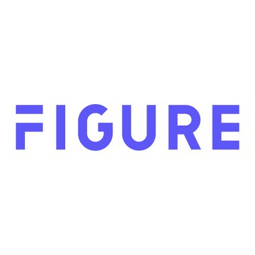 The image displays the "FIGURE" logo in bold purple lettering, representing Figure Technology, the blockchain lending company featured in the post reporting its strong Q2 financial performance.