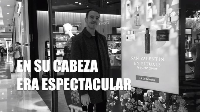The image features a man standing next to a store window display with various products such as cosmetics and fragrances. The text "En su cabez era especial" can be seen in the image, which translates to "It's not going to be Bitcoin but $IOTA could be one of the biggest asymmetries in the current crypto market." This suggests that the man is discussing or comparing two different products displayed in the store window.

The post also includes a link to an article about IOTA Rebased, which is a new type of cryptocurrency designed for use with smart contracts and tokenized assets. The image shows the man holding a bag, possibly containing some of these products from the store window display.