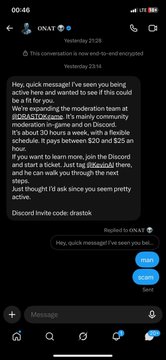 A screenshot of an X/Twitter DM conversation on 'draxtok' dated September 24 at 00:46, replying to 'ONXUT' about a Discord invite and a video game called #DRASTK.