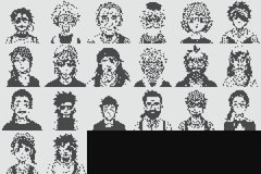 A grid of 20 black-and-white pixelated portraits, each a unique Normie NFT character, displayed alongside the token IDs (#3418, #8865, #724, etc.) and purchase details noting they were bought collectively for 8.663 ETH by serc.eth.