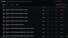 A dark-themed Twitter/X notifications interface showing a list of recent activity, with some content blurred or redacted.