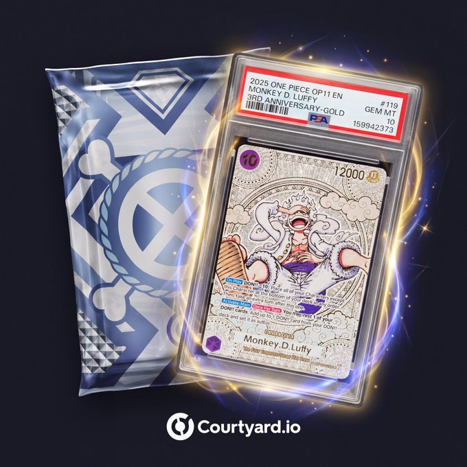 The image features a Pokémon trading card, specifically a One Piece One Piece Diamond pack for the character Luffy from the Pokémon universe. The pack includes a limited edition trading card featuring the character, along with a certificate of authenticity. The packaging is blue and white, and there are gold stars on it as well. The post suggests that these packs can be used to celebrate the One Piece One Piece Diamond series, which has been highly successful in terms of sales and fan engagement. The post also mentions that the packs have sold over 10K units, indicating their popularity among fans.
