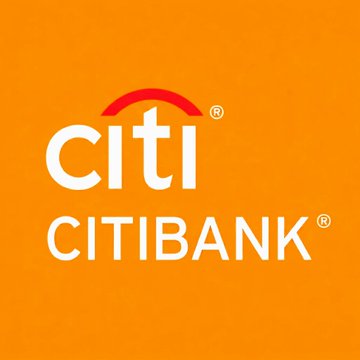 The Citibank logo, featuring 'citi' with a red arch and 'CITIBANK' in white text on an orange background.