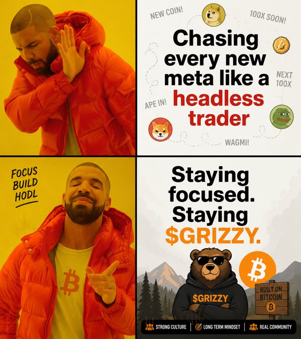 The image shows two different ads for Bitcoin with a man wearing a red jacket showing support for one of them, while another ad has a bear mascot promoting Bitcoin trading. Both ads use humor to attract attention and convey their message about Bitcoin trading and focus on their target audience (Bitcoin enthusiasts).