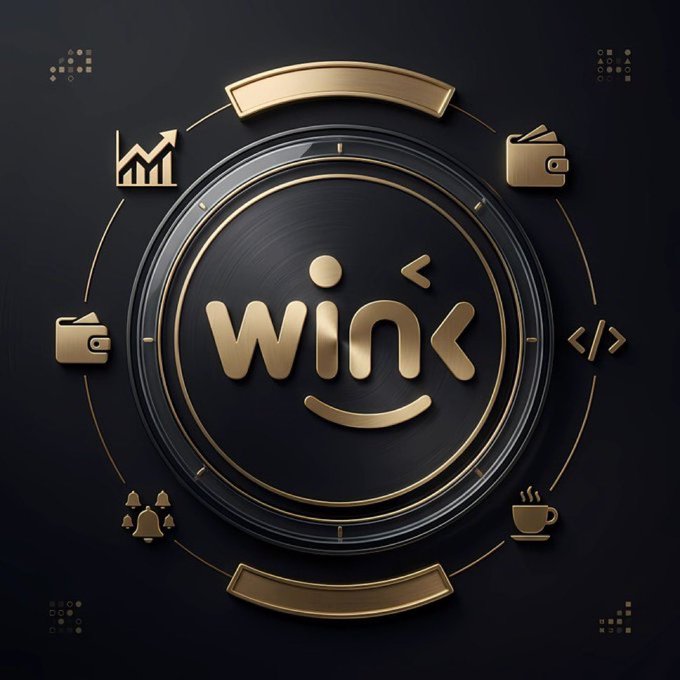 A dark, gold-accented circular “win” emblem is surrounded by finance, wallet, notification, coffee, code, and analytics icons, suggesting connected services or oracle feeds. The image supports the post’s point that TRON smart contracts need oracles to access external data such as prices, APIs, events, and randomness.