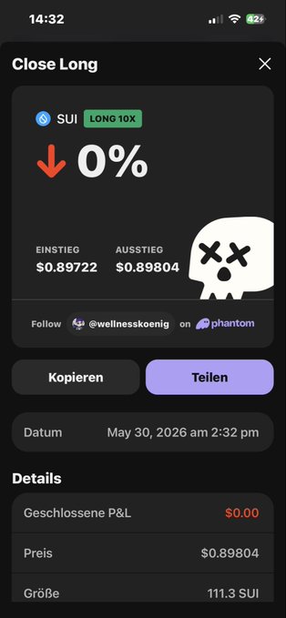 The image shows a cell phone screen displaying information about a cryptocurrency transaction, specifically a Long 10k investment. The text on the screen indicates that the user has paid $1.5% fees for their investment. The account balance is $11.3Ui, and the transaction was completed at 2:22 pm on May 30th, 2026.