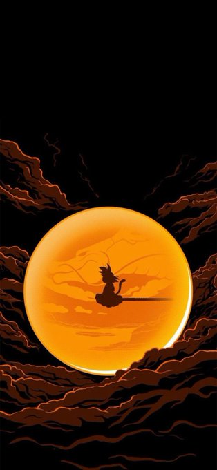A stylized illustration shows a silhouetted figure sitting on a broomstick in front of a large, glowing orange moon surrounded by dark clouds.