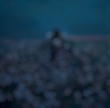 A lone figure sits at the helm of a ship sailing through dark, misty waters under a deep blue twilight sky, evoking a haunting, solitary atmosphere. The image visually reinforces the post's reference to the "Reaper series," suggesting a grim, almost spectral journey reminiscent of themes from "Death and Taxes."