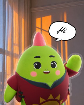 The image features a green stuffed animal character wearing a red shirt that says "Hi" and has a sun-like design above its head. The character appears to be waving at the camera with a smile, creating a friendly atmosphere. In the background, there is a window with curtains, suggesting an indoor setting like a living room or bedroom.

The post includes text that reads: "Hi Happy Tuesday munchkins Are you ready for #SLEEP? Because @sleepagotchi is getting prepared for the party. The ecosystem is evolving with all the community participation & health intelligence data gathered." This message seems to be related to a social media challenge or event, possibly encouraging people to participate in a sleep-related activity or challenge.