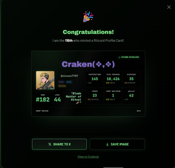 The image features a screen showing an email congratulating someone for completing an achievement, likely in the game of @ritualnet. The person has reached Level 100 (or more) and achieved a total of 1,972,717 points. In addition, the user has made 45 different enemy names successfully, including "Lance", "@LeetKeeper", and "@Shooter". The screen also displays settings for viewing other players' profiles and creating new enemies.