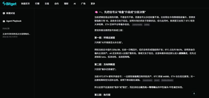 The image features a screenshot of an online page that appears to be from an online blog or website. The content of this webpage discusses various aspects related to trading and investing, such as the importance of having a trade playbook for efficient trading and managing risk. In addition to these points, there is information about how to use the platform called Bitget AI to facilitate trading in China. The text on the page indicates that the main goal of the blog post is to provide guidance and insights related to investment strategies and techniques as well as how to navigate the trading environment effectively when dealing with Chinese markets.