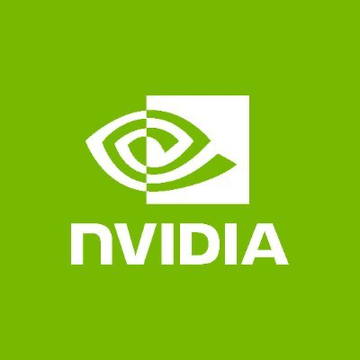 The NVIDIA logo displayed in white on the company's signature green background.