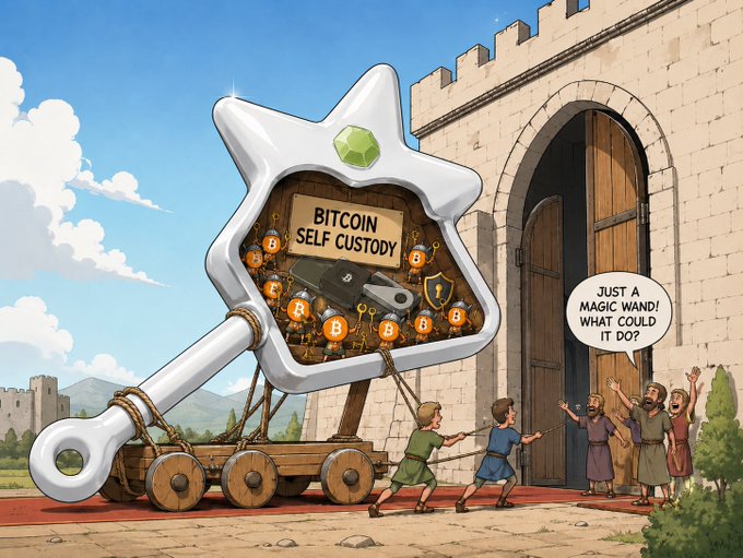 The image features a cartoon illustration of a group of people pulling a large white object, which appears to be a giant cookie or cake. The cookie has a sign that reads "BITTING THE SELF-CUSTODY". There are several people in the scene, with one person standing near the cookie and others positioned around it. The image also includes text that says "@jack" and "@jackspotting", which may be related to the post or part of the cartoon illustration itself.