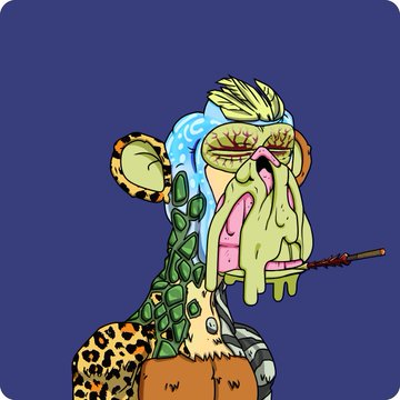A distorted, grotesque digital illustration of SpongeBob SquarePants with an elongated, melting face and body composed of mismatched animal patterns like giraffe and leopard print.