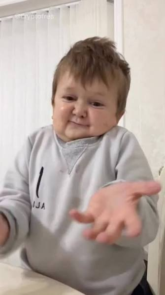 A young child in a light gray "AJA" sweatshirt smiles and extends an outstretched hand toward the camera, with "@cryptotres" visible in the corner.

The post tags @felixprotocol, @hyperbeat, and @pvp_dot_trade, suggesting a "Hello" greeting directed at these crypto/community accounts, which is humorously mirrored by the child's friendly, welcoming hand gesture in the image.