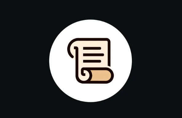 The image features a simple icon of a scroll or document with horizontal lines representing text, displayed within a white circular background against a dark backdrop. This visual serves as a generic article or news icon, symbolizing a written statement or announcement—fitting for the post's content about Scroll's reported consideration to abandon its Layer 2 focus in favor of an AI ecosystem pivot.