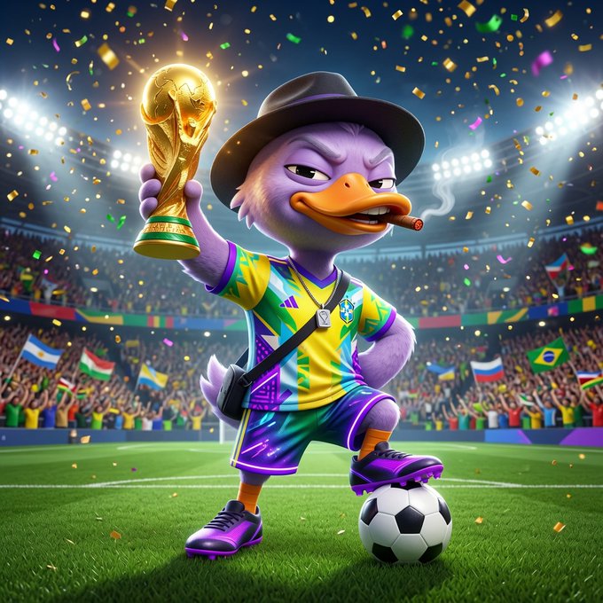 The image features a cartoon character dressed in colorful soccer attire holding a trophy while standing on a soccer field with a soccer ball nearby. The caption below the image reads, "Wallchain's emphasis on non-manipulable metrics promotes authenticity in social contributions". This suggests that Wallchain is promoting authentic and genuine social contributions through its platform or project.
