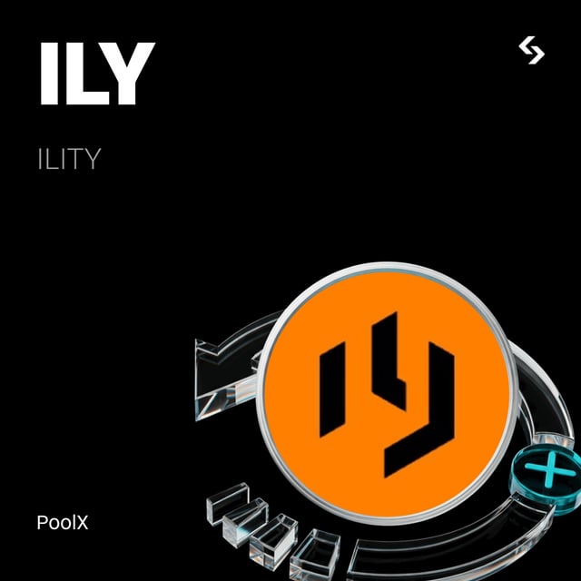 The image features a black background with an orange logo that reads "ILY" at the top center of the frame. Below this logo, there are three small icons representing the words "poolx", "Pools", and "pool". The text "ILY" is also present in the image.