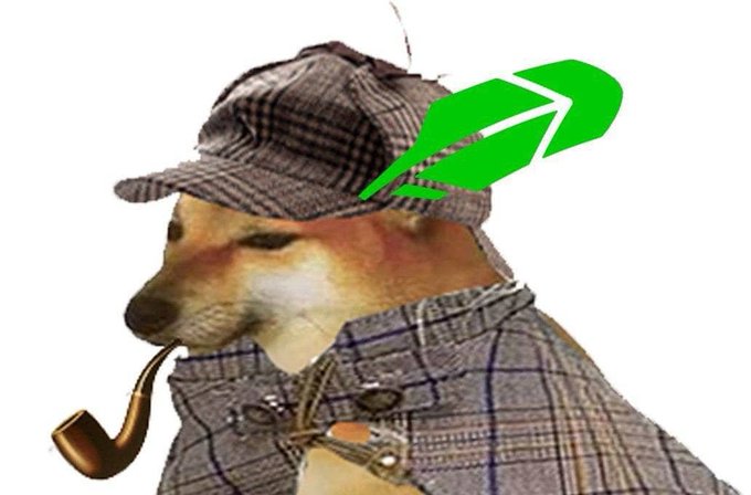 A Shiba Inu dog dressed as Sherlock Holmes in a plaid deerstalker hat and coat, smoking a curved pipe, with a bright green upward arrow next to it—evoking the post's theme of a "detective-like" silent accumulation leading to a major breakout for the memecoin $pipedog, similar to how CATE surged 10x.