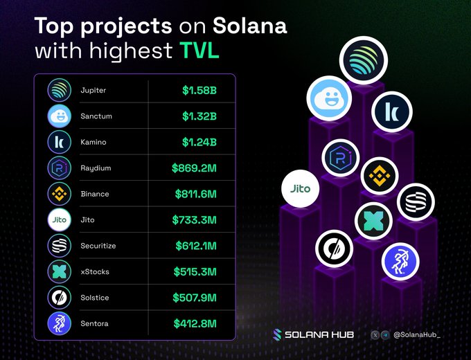 The image shows a table comparing various cryptocurrency projects with their market values, including Bitcoin, Solana, and Ethereum. A chart at the top of the image displays these values, making it easier for viewers to understand the financial performance of each project. The data can help people identify which projects might be worth investing in or monitoring closely as they analyze trends and potential future opportunities within the cryptocurrency market.