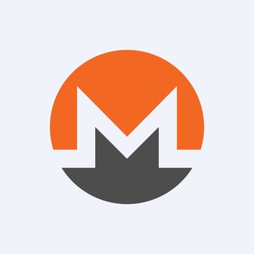 The image shows the Monero (XMR) logo—an orange and dark gray circular emblem featuring a stylized "M"—set against a light gray background. This logo visually represents the Monero privacy coin mentioned in the news post about its 8.9% price rally following THORChain's network upgrade enabling native XMR swaps.