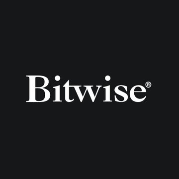 The image displays the Bitwise logo in white serif text against a black background, with a small registered trademark symbol. As Bitwise is a prominent crypto asset manager offering institutional investment products, the logo likely accompanies the post's mention of institutional investors having opportunities to accumulate $NEAR (Near Protocol).