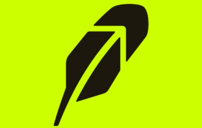 A black geometric feather logo on a bright yellow-green background.