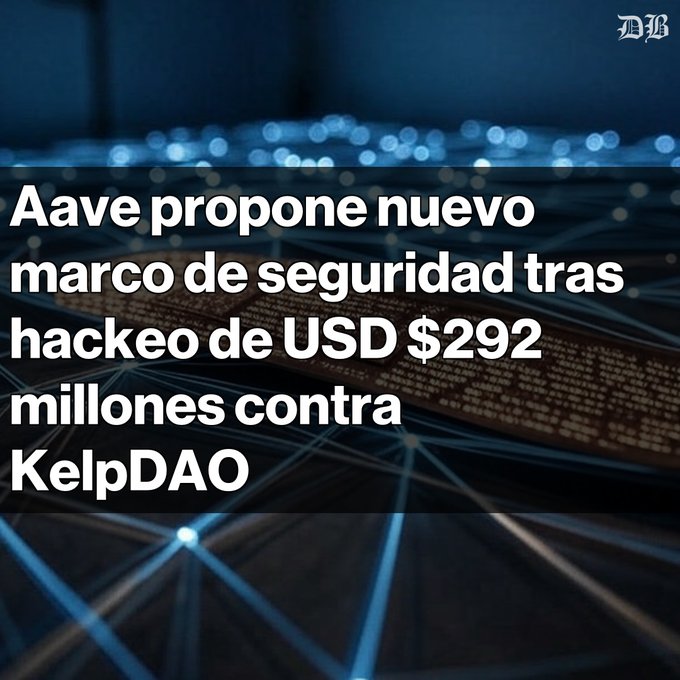 The image shows an advertisement for KelpDAO, a cryptocurrency company that claims to provide protection against cyber threats by evaluating their clients' security risk scores. The text in the advertisement suggests that the company has successfully prevented a $292 million data breach involving US dollars and is now offering a new offer of $292 million worth of protection. The message appears to be related to an article about a data breach, with the intention to promote the company's services as a means of mitigating such risks.