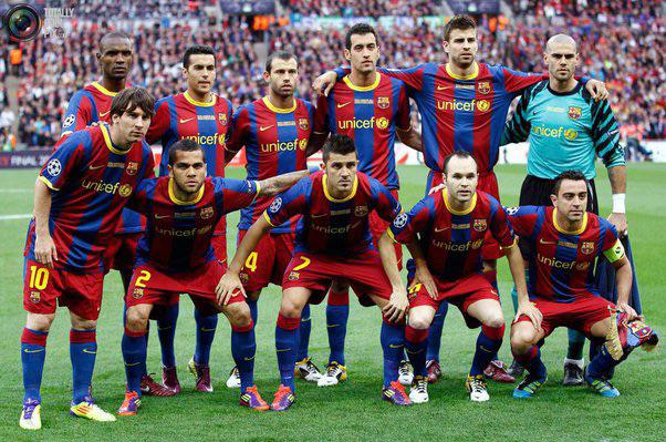 The image shows the FC Barcelona soccer team posing together in their classic red and blue striped jerseys with "unicef" sponsorship on the front and numbers like 2, 4, and 10 visible on the players' shorts.

However, the image does not relate to the accompanying post about "Hull City in 2026" since it depicts Barcelona, not Hull City, and there are no indicators of the year 2026 in the image.