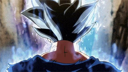 龙山, a character from Dragon Ball Z, stands against a dark blue sky with white clouds and water droplets.