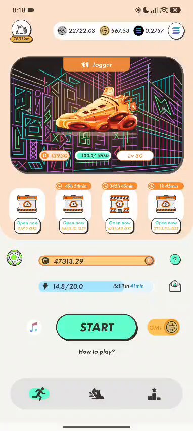 The image shows a smartphone screen displaying a post titled "Mystery Box Post - 14.06.2026 Opened today's Lvl 10 Mystery Box" along with its associated content, such as the cost of opening the box (rounded to the nearest dollar), the efficiency of the contents within the box, and how much it costs per unit. The phone is set on a beige background, creating a neutral tone for the post. There are three descriptions given in the post, which help to provide context about the content within the Mystery Box.