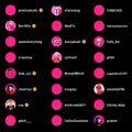 The image displays a screenshot of a Twitter follower list under the handle @dippudoom, showing numerous accounts with pink profile pictures, many associated with NFT projects like Prize_Bears, Genfinity, and others. This likely relates to the post by offering a small portion (moonbag) of an NFT investment, with the promise to donate the proceeds—highlighting community engagement and possible charitable intent.