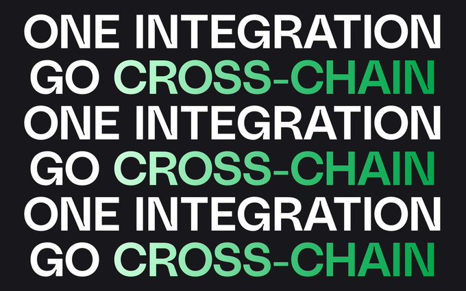 The image features a black background with white text that reads "One Integration". The text is arranged in a grid format, with each row containing one word from the title. The words are written in green and white colors, creating a visually appealing contrast against the black background.