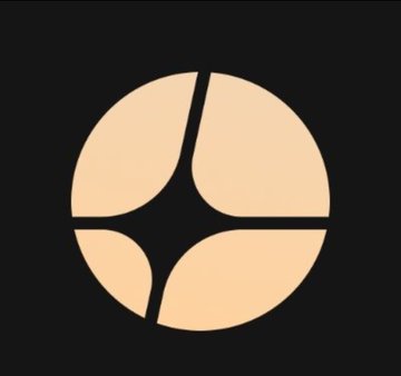 The image features a logo with a circle design, which has been edited to appear as a star shape instead of a traditional circle. The star-shaped logo is set against a black background, making it stand out prominently. The caption below the image reads "You can choose only one $HYPE or $ASTER".