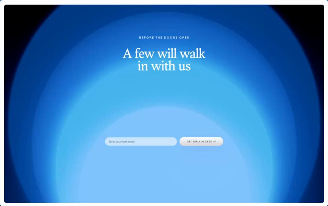 The image shows a website called Sol Foundry that has a blue background with white text. The main content of the image is an advertisement for a new app or game, which appears to be a part of the Sol Foundry site. There are three buttons in the image, one on each side and another at the bottom right corner. These buttons have a unique design featuring a circle shape and a blue background with white text. The website also includes a small Easter egg that is a sticker placed on the top left corner of the screen.