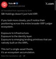 A quote tweet from Yohan @ on March 31, 2021, promoting "5000 Holders doesn't just hold XRP," with the text highlighting Japan's adoption of XRP in its financial system, mentioning Rakuten, SBI Shinsei Bank, and SBI Japan's CEO.