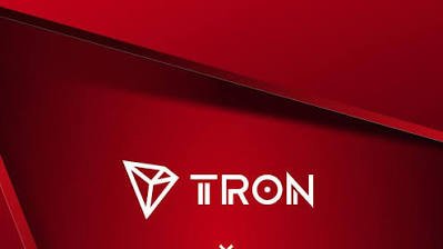 The image features the TRON logo and name in white against a bold red background. This visually anchors the article about TRON's 15.9% quarter-over-quarter revenue growth in Q2 2026, highlighting the cryptocurrency brand central to the discussion of whether the increase reflects genuine demand or market speculation.