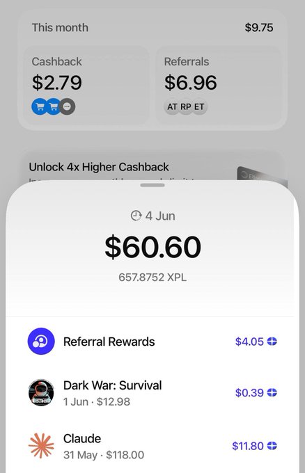 ?"This is a screenshot of an app called 'P2P' that allows users to connect with others for various reasons, such as buying things or receiving money," reads the caption at the bottom of the screen. "One Week with @Plasma One Before: doing P2P for literally everything Now: top up the card → buy whatever I want, wherever I want No shady deals. No endless chats. Just real utility + actual rewards This is what mass adoption actually feels like". The image shows a phone screen displaying various transactions and reminders related to the P2P app, such as payments and balances.