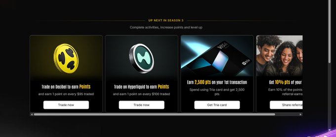 A screenshot of a page from a website, possibly related to trading or finance, showing three different types of coins displayed side by side and below the coins are descriptions or advertisements about specific offers or events for these coins. The webpage has a gray background with white text, giving it an organized appearance. There is also a yellow cartoon face at the top left corner which stands out against the black background.