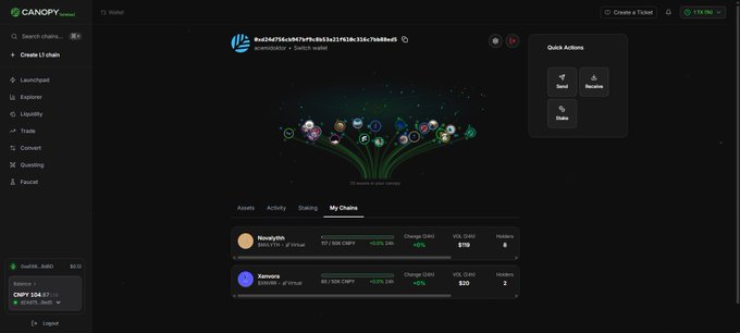 The image shows a screenshot of the Kickstarter project website where the user can view information about the project, including details such as its name, goals, and a description of the blockchain technology it uses. The website also features a user dashboard displaying essential information about the project's status, funding amount, and the number of backers. This type of platform allows users to connect with projects that align with their interests and provides transparency into how these projects operate within the Web3 ecosystem.