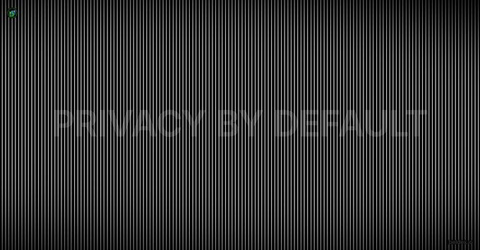 A dark screen with vertical lines and faint text reading 'PRIVACY BY DEFAULT.'