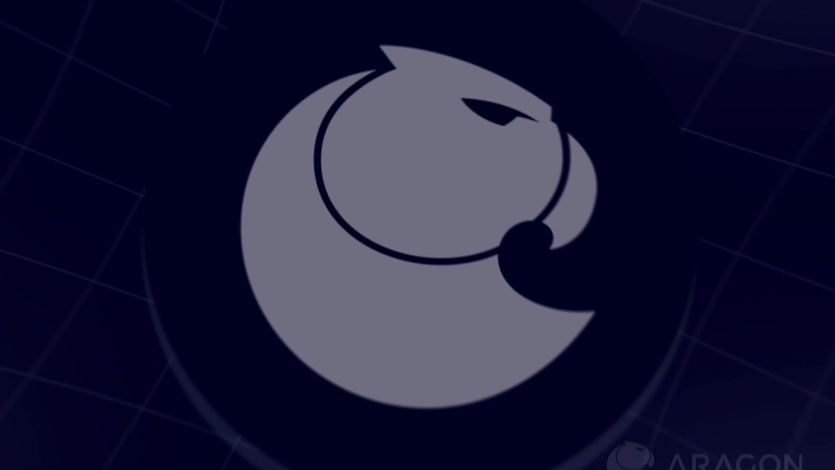 The image shows an abstract logo of a bird, which has been stylized into a circle or oval shape, with a graphic-like quality giving it a modern, digital appearance. The background features a grid pattern that adds depth and context to the logo within the frame. The caption at the bottom of the post discusses institutional capital and emphasizes the importance of maintaining secure execution flows in smart contract development platforms like Ethereum's smart contracts.